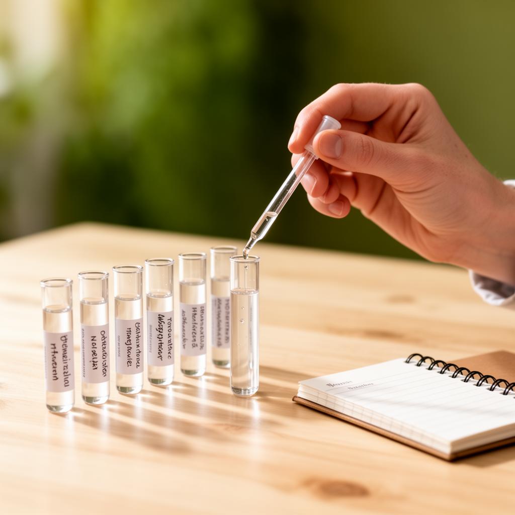 Tierheilpraxis Elsner-Nehm – Pipettieren einer Probe ins Reagenzglas für die Laboranalyse
